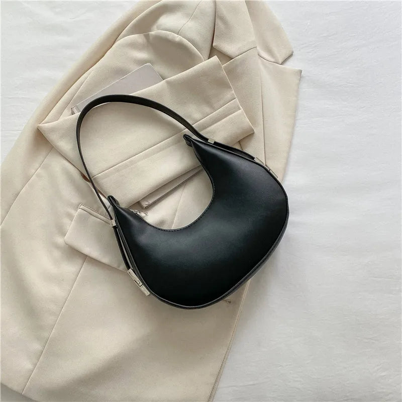 Underarm Bag - One Shoulder French Niche Crescent Shape Handbag for Women