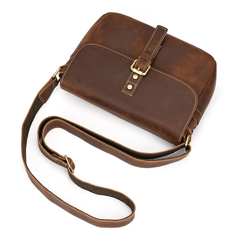 Genuine Leather Male Female Crossbody Bag