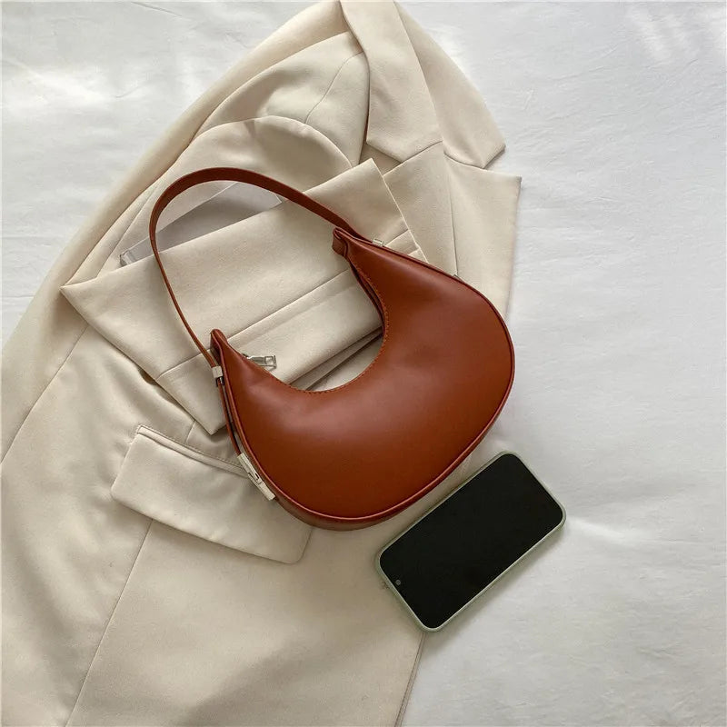 Underarm Bag - One Shoulder French Niche Crescent Shape Handbag for Women