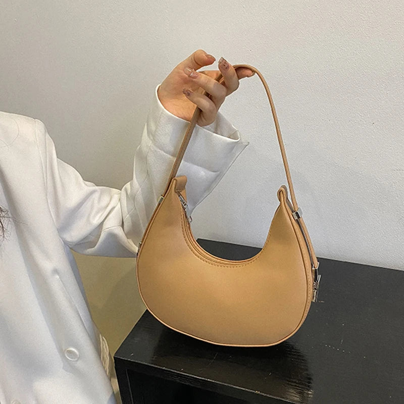 Underarm Bag - One Shoulder French Niche Crescent Shape Handbag for Women