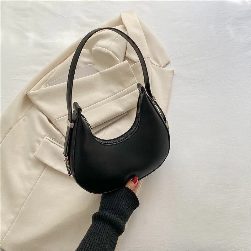 Underarm Bag - One Shoulder French Niche Crescent Shape Handbag for Women