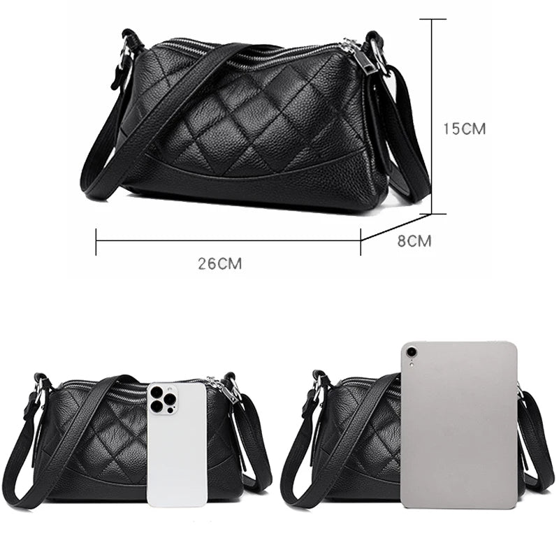 Genuine Leather Female Crossbody Bags