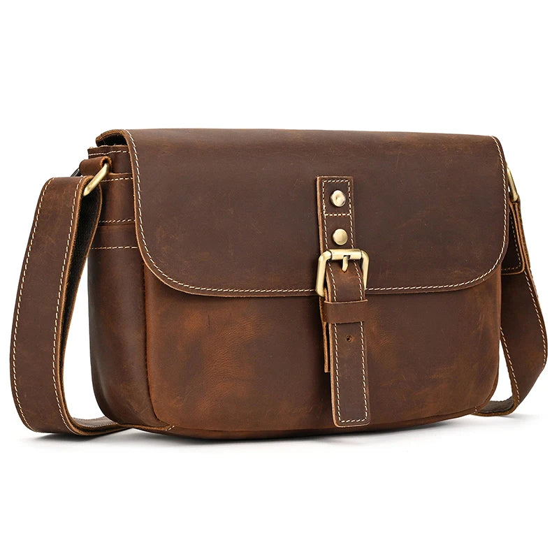 Genuine Leather Male Female Crossbody Bag