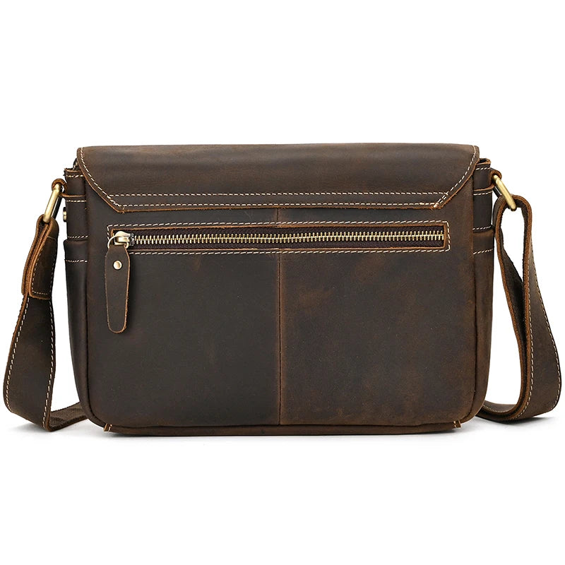 Genuine Leather Male Female Crossbody Bag