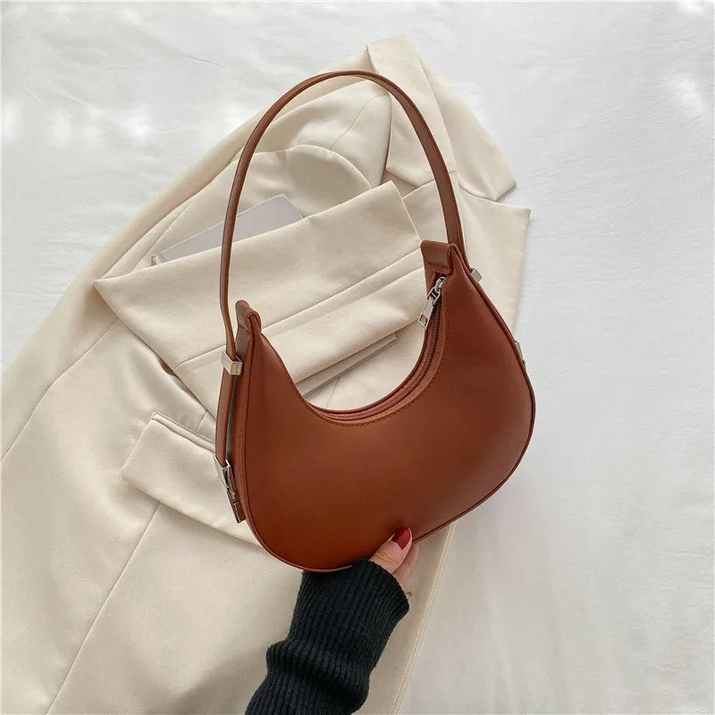 Underarm Bag - One Shoulder French Niche Crescent Shape Handbag for Women