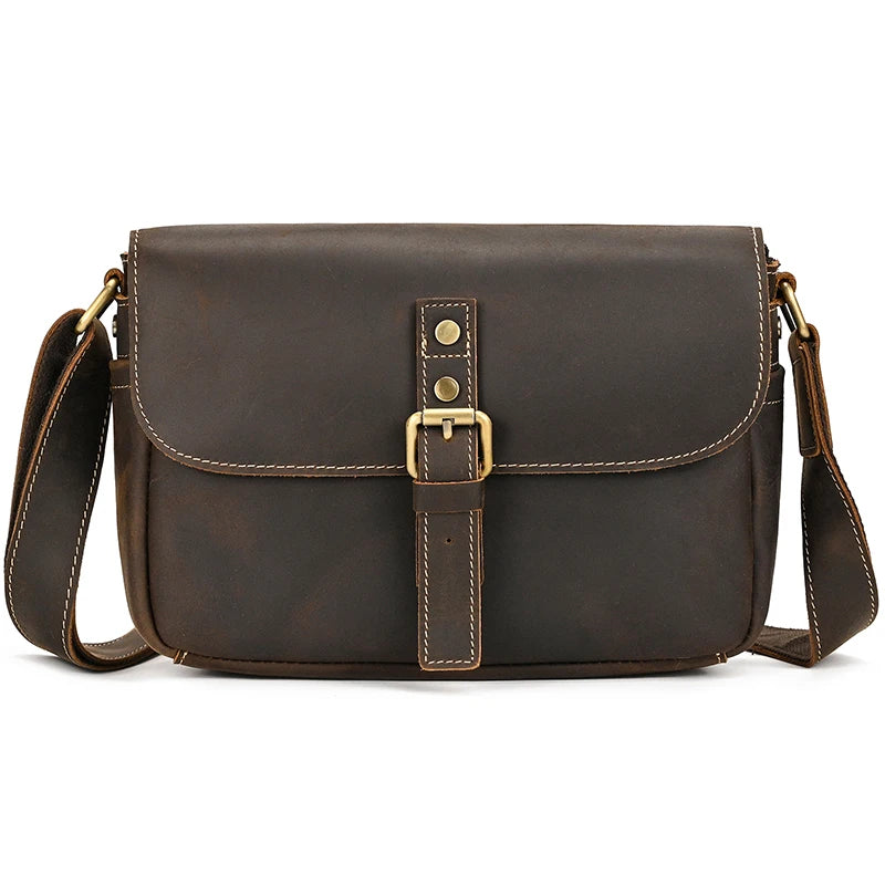 Genuine Leather Male Female Crossbody Bag