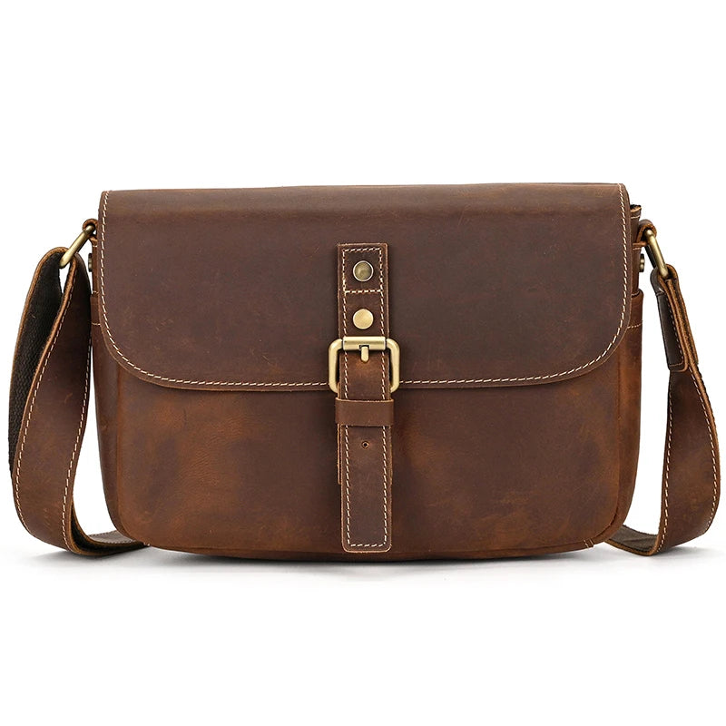 Genuine Leather Male Female Crossbody Bag