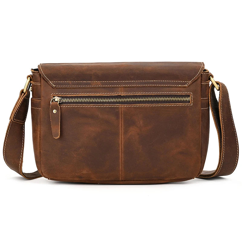 Genuine Leather Male Female Crossbody Bag