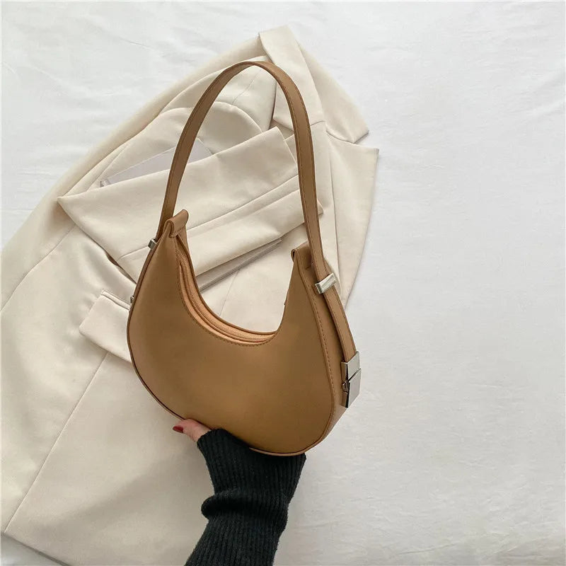 Underarm Bag - One Shoulder French Niche Crescent Shape Handbag for Women