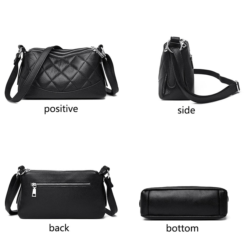 Genuine Leather Female Crossbody Bags