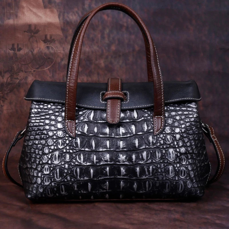 Women's Luxury Genuine Leather Shell Bag