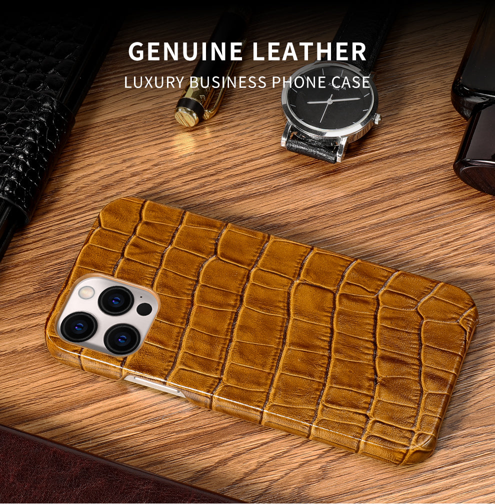 Genuine Leather Luxury iPhone Case