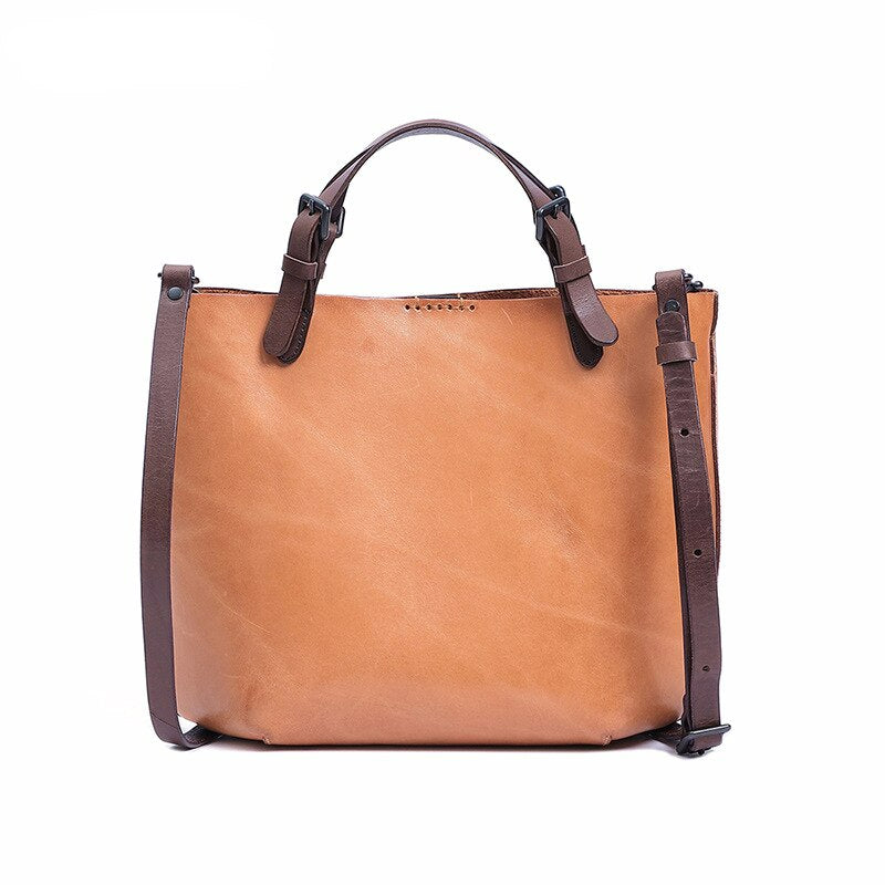 Roméo Bag - Natural heritage - Vegetable-tanned smooth cowhide leather -  Sézane