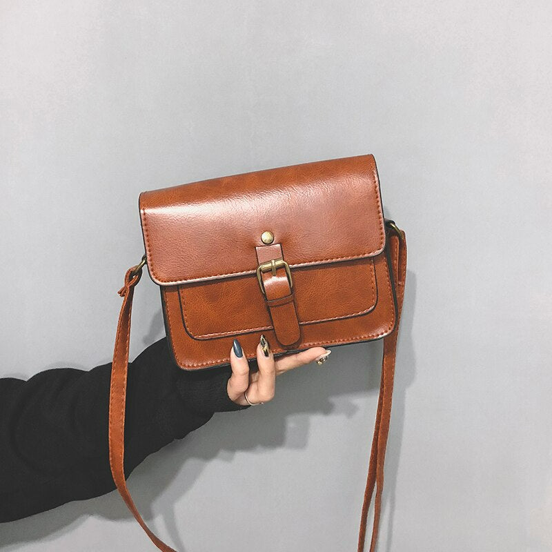 ARURA (LABBEL) Portable Mini Ribbon Messenger Bag Ladies Silk Scarf Handbag Satchel Bag Flap Handbag Lady Shoulder Bag