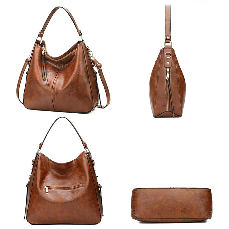 Farfalla Brown Vintage Scarf Crossbody Bag – Vintage Luxe Up