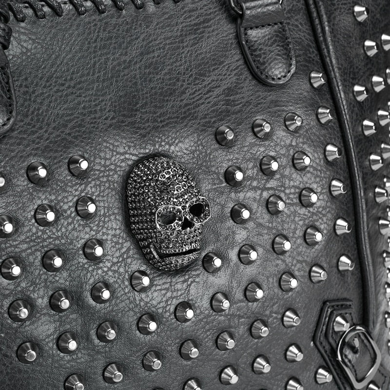 Leather skull online bag