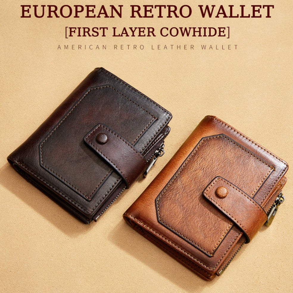 Spark Bi-fold Genuine Leather Men's Wallet with 3 Slot Credit Card Hol –  Mai Soli