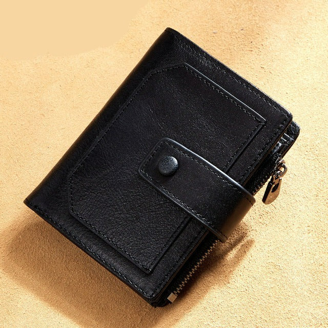 Vintage Genuine Leather Men's Wallet - Scraften